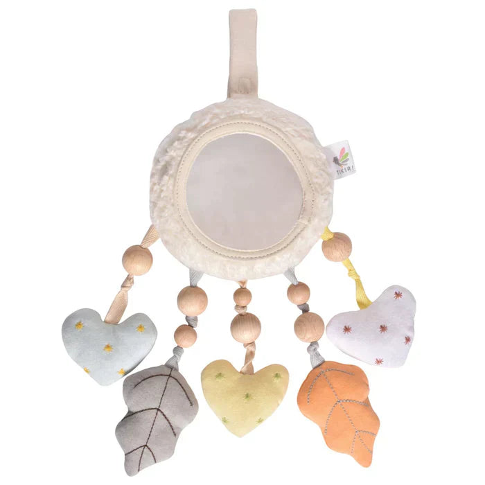 Bahbah the Lamb Mobile with Fabric Hearts