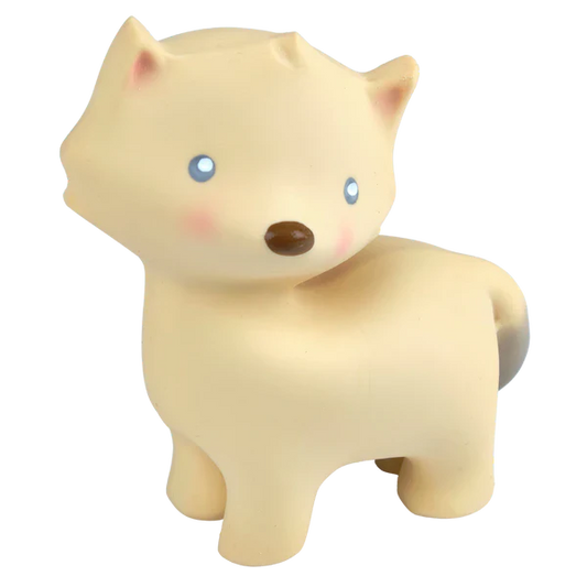 My First Arctic Fox Organic Natural Rubber Teether, Baby Rattle & Bath Toy