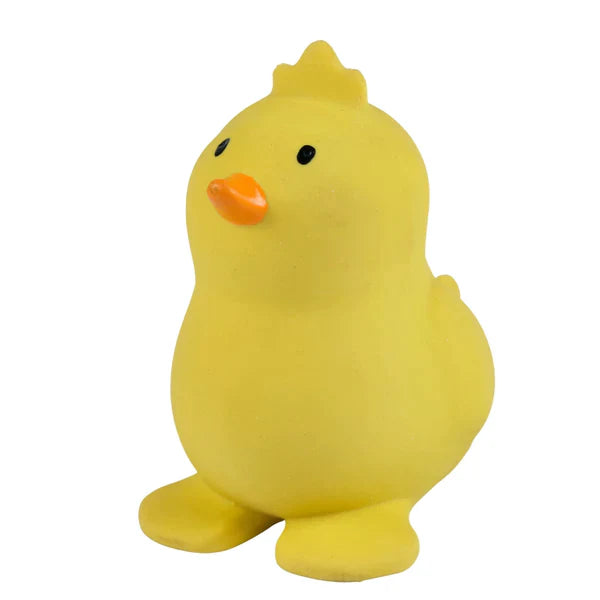 Chick - Organic Natural Rubber Rattle Teether & Bath Toy