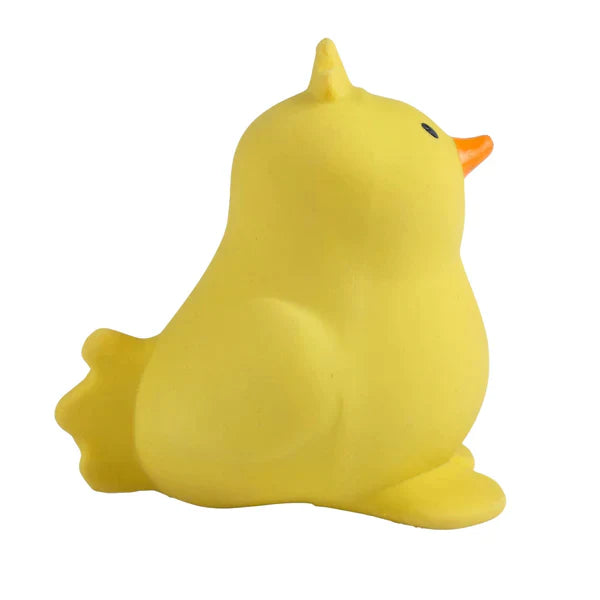 Chick - Organic Natural Rubber Rattle Teether & Bath Toy