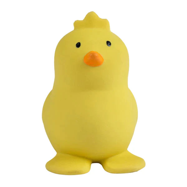 Chick - Organic Natural Rubber Rattle Teether & Bath Toy