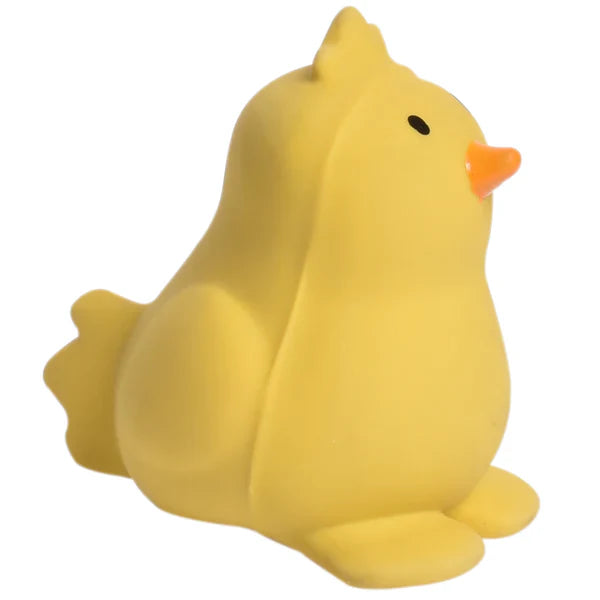 Chick - Organic Natural Rubber Rattle Teether & Bath Toy