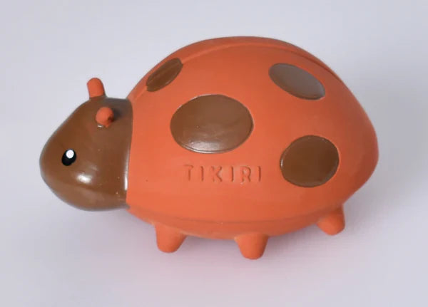 Ladybug Natural Rubber Teether Rattle & Bath Toy