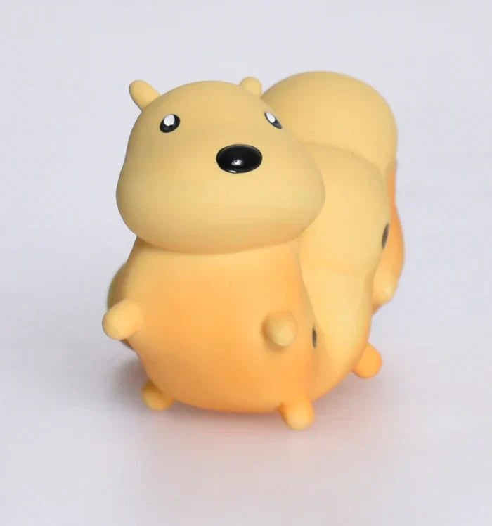 Caterpillar Natural Rubber Teether Rattle & Bath Toy