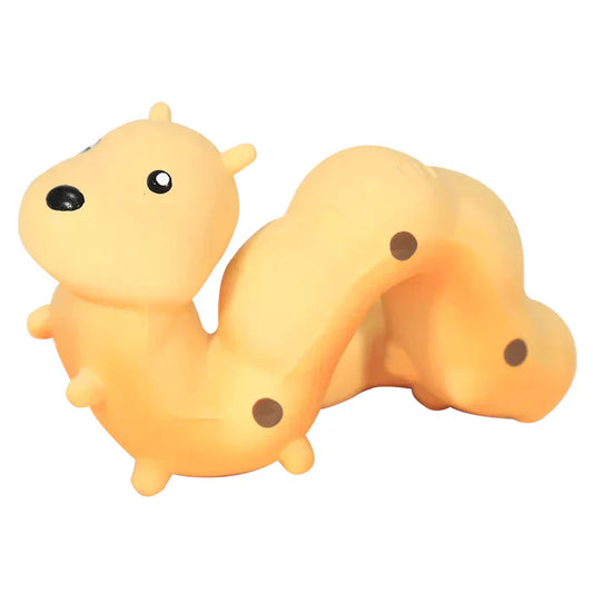 Caterpillar Natural Rubber Teether Rattle & Bath Toy