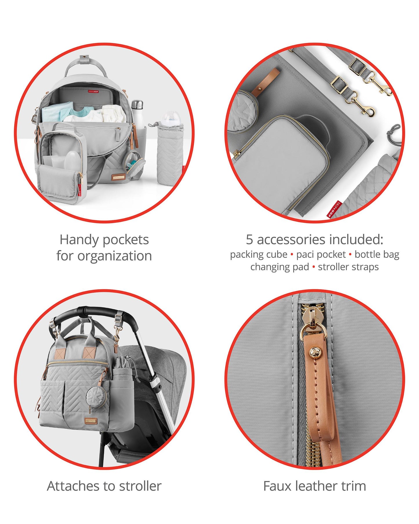 Suite By Skip Hop 6-In-1 Diaper Backpack Set