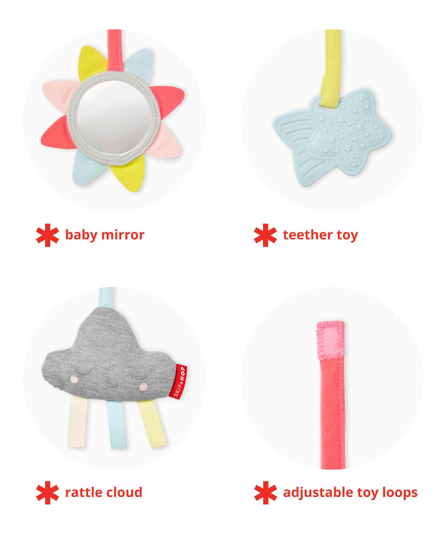 Silver Lining Cloud Wooden Activity Gym