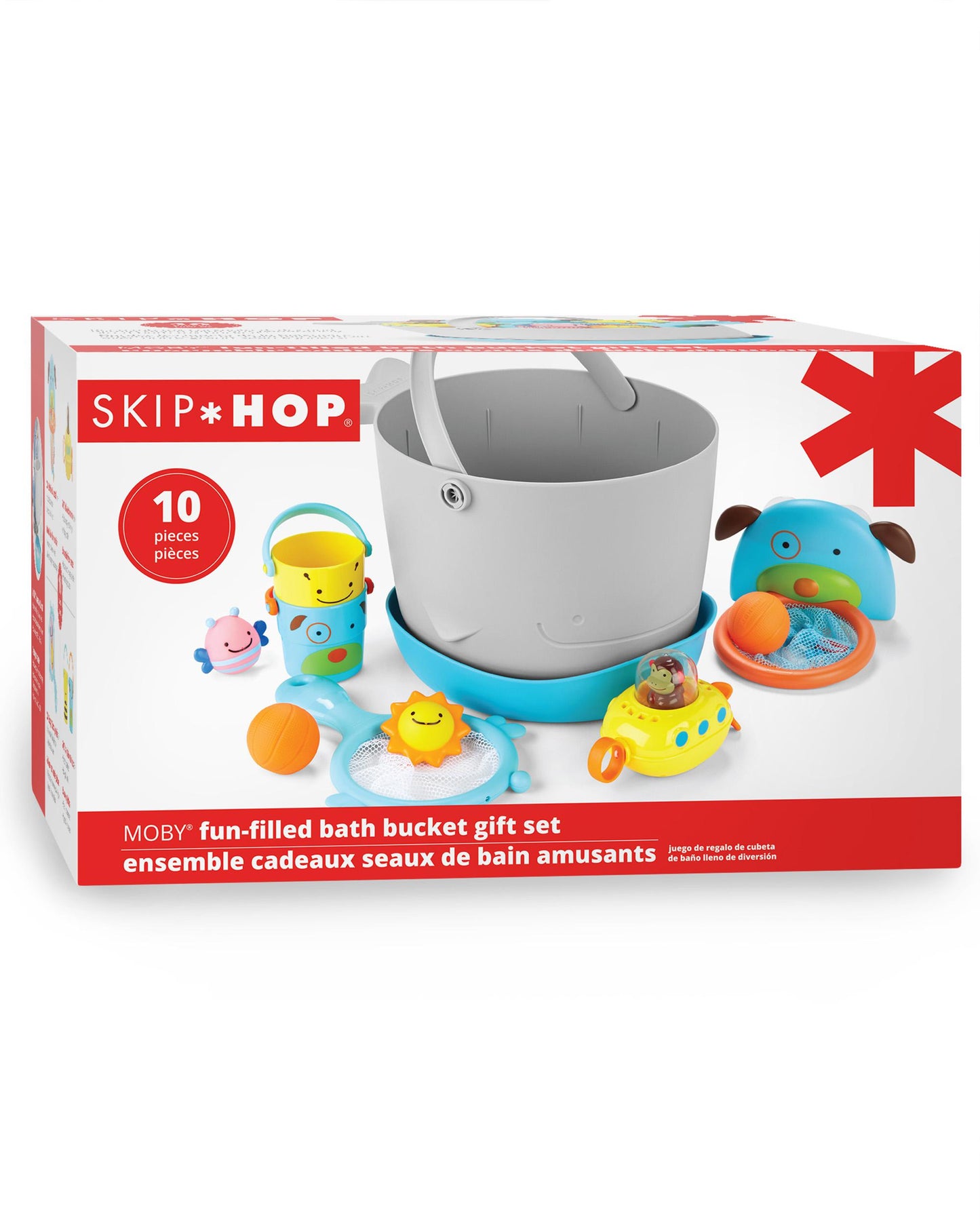 MOBY Fun-Filled Bath Toy Bucket Gift Set