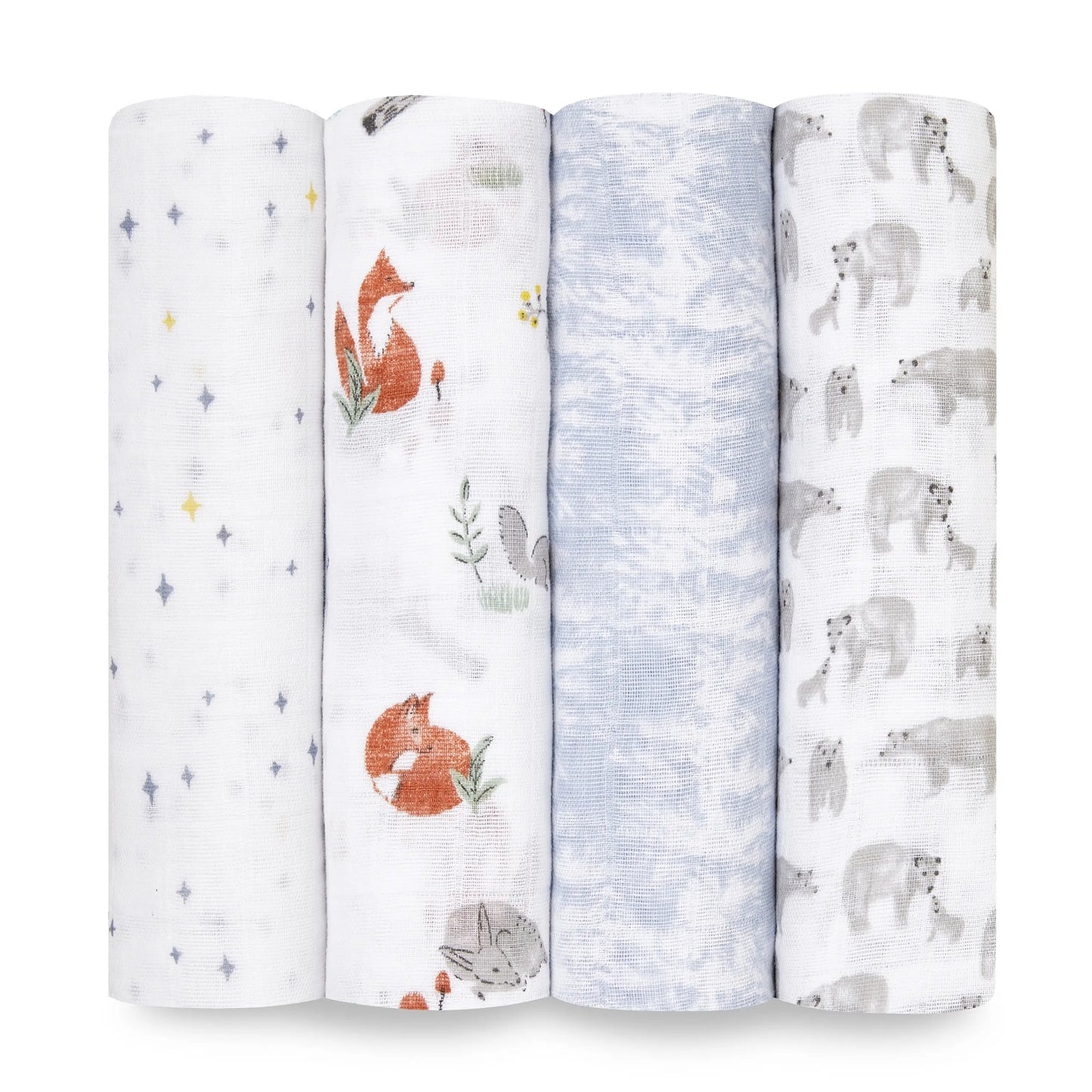 Cotton Muslin Swaddles 4pk