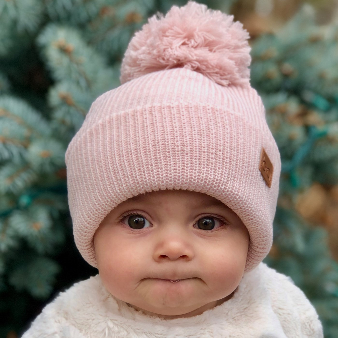 PomPom Toque Light Pink