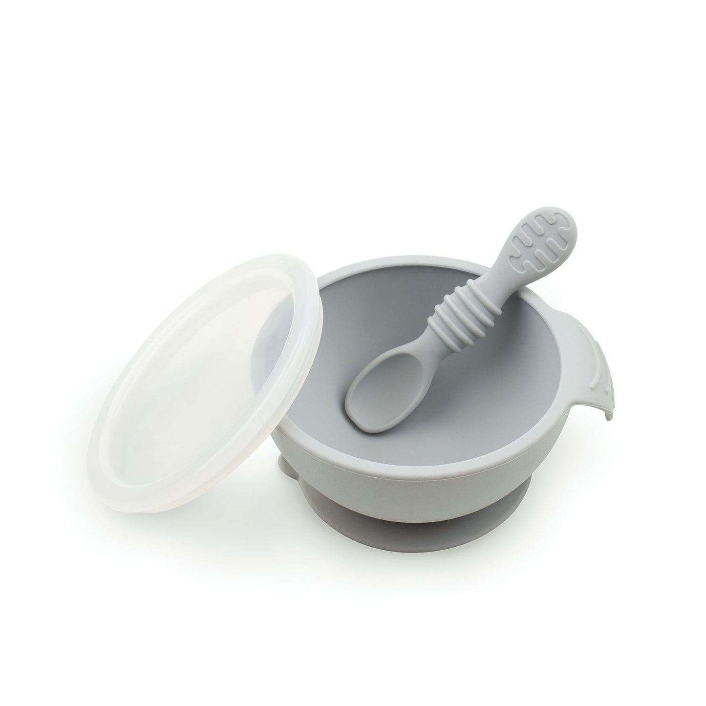 Silicone First Feeding Set with Lid & Spoon