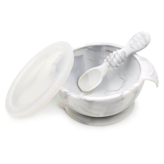 Silicon First Feeding Set w/Lid & Spoon