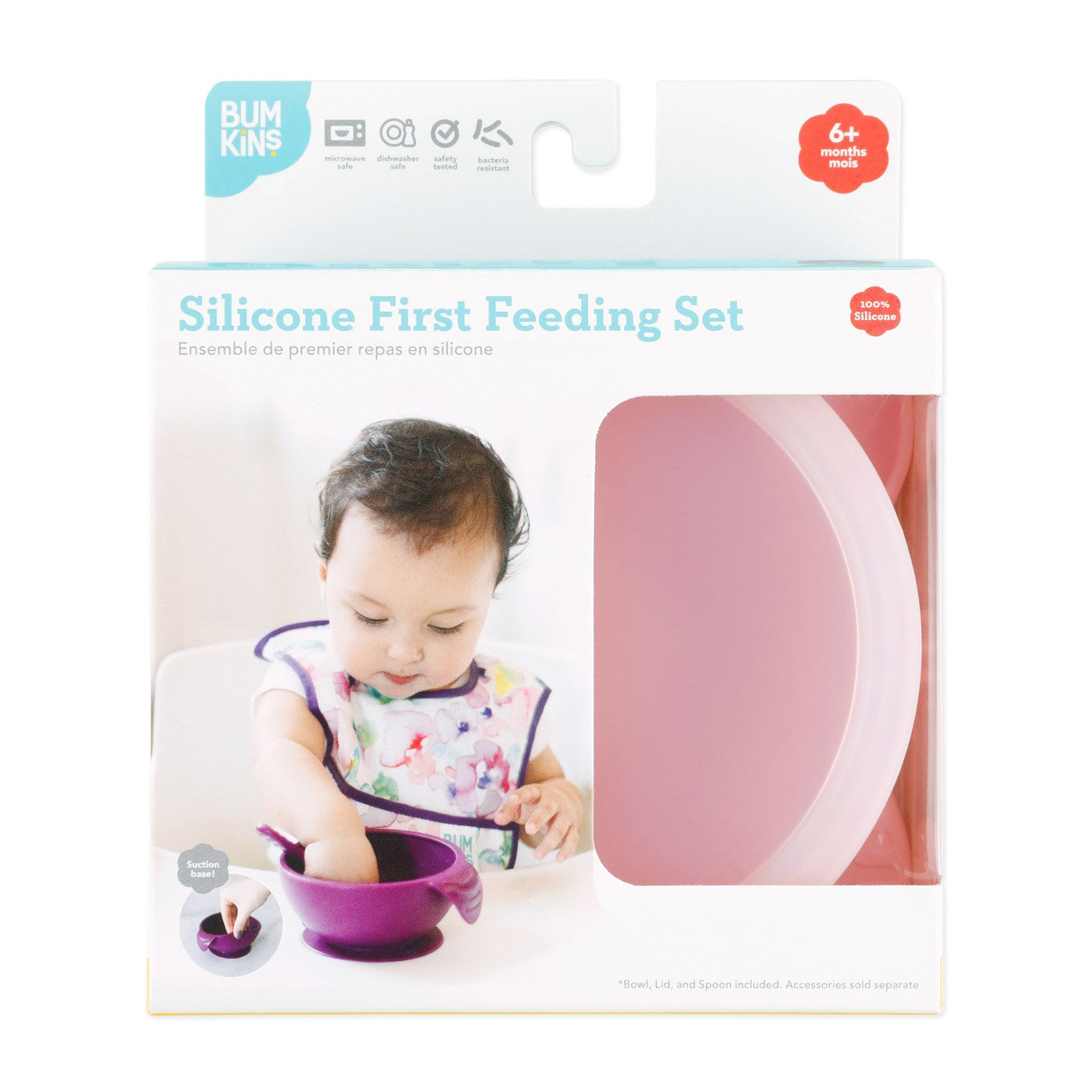 Silicone First Feeding Set with Lid & Spoon