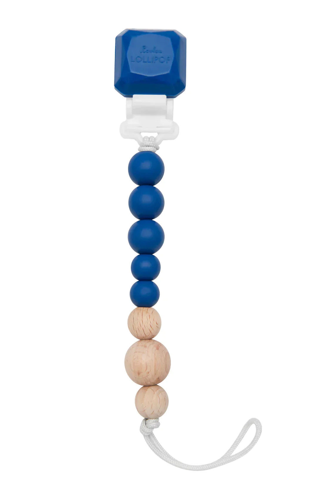 Pacifier Clip Pop Silicone & Wood