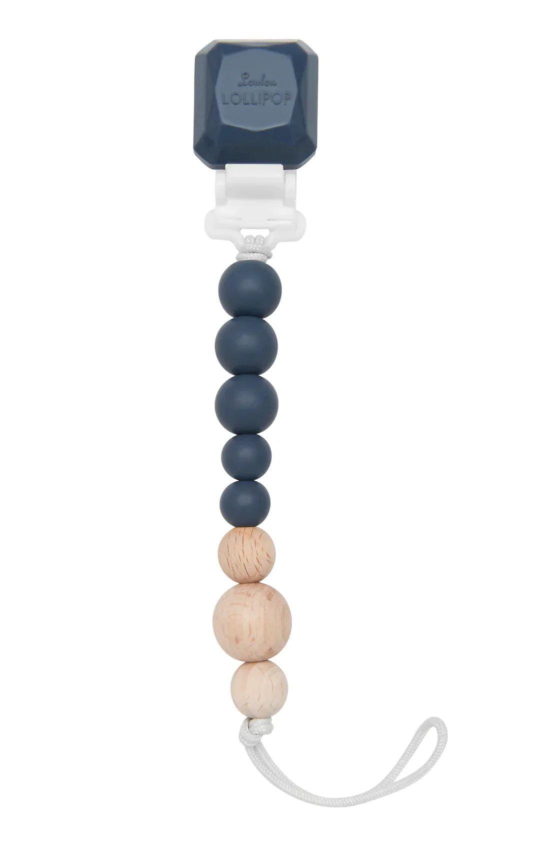 Pacifier Clip Pop Silicone & Wood