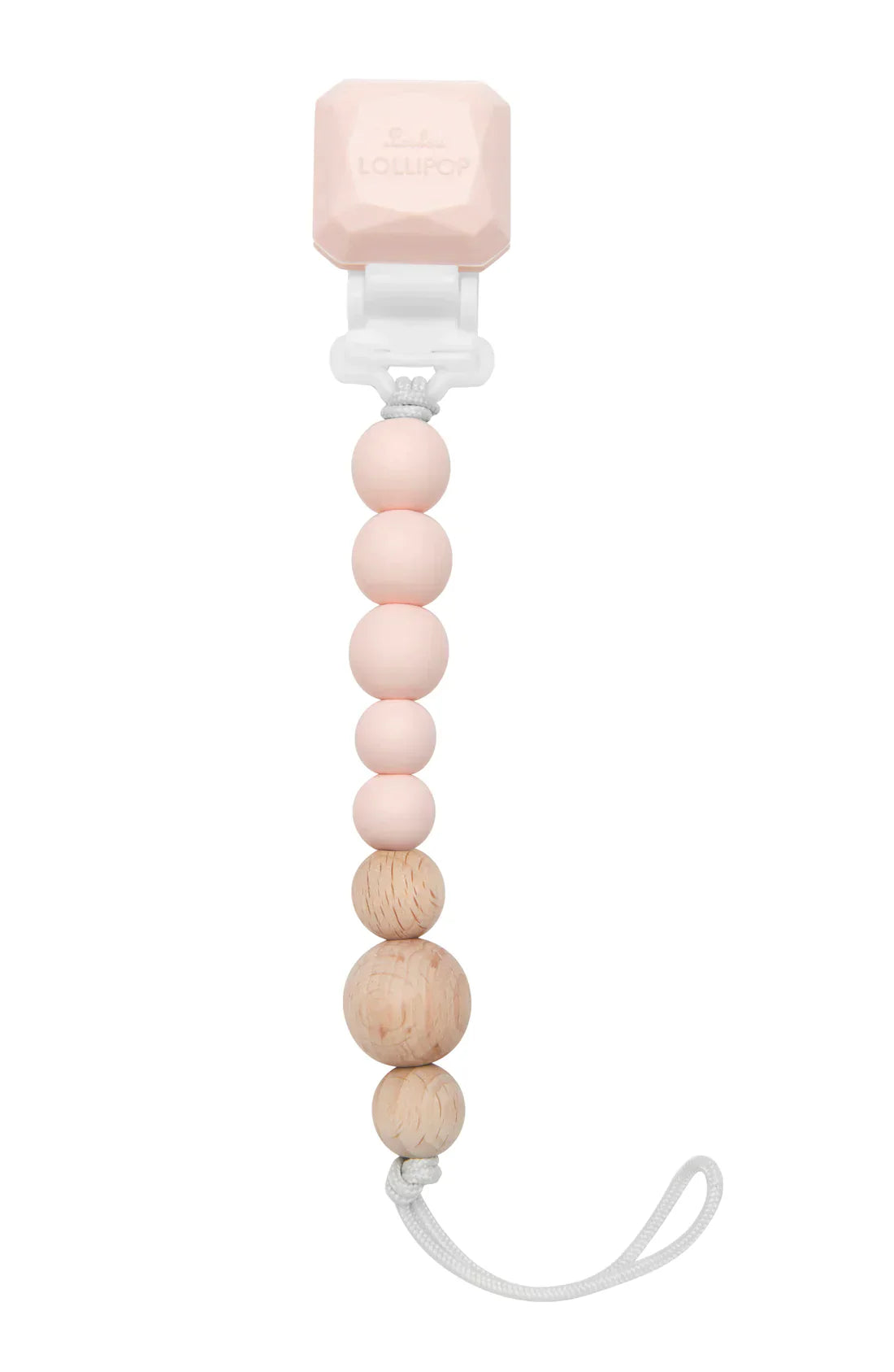 Pacifier Clip Pop Silicone & Wood