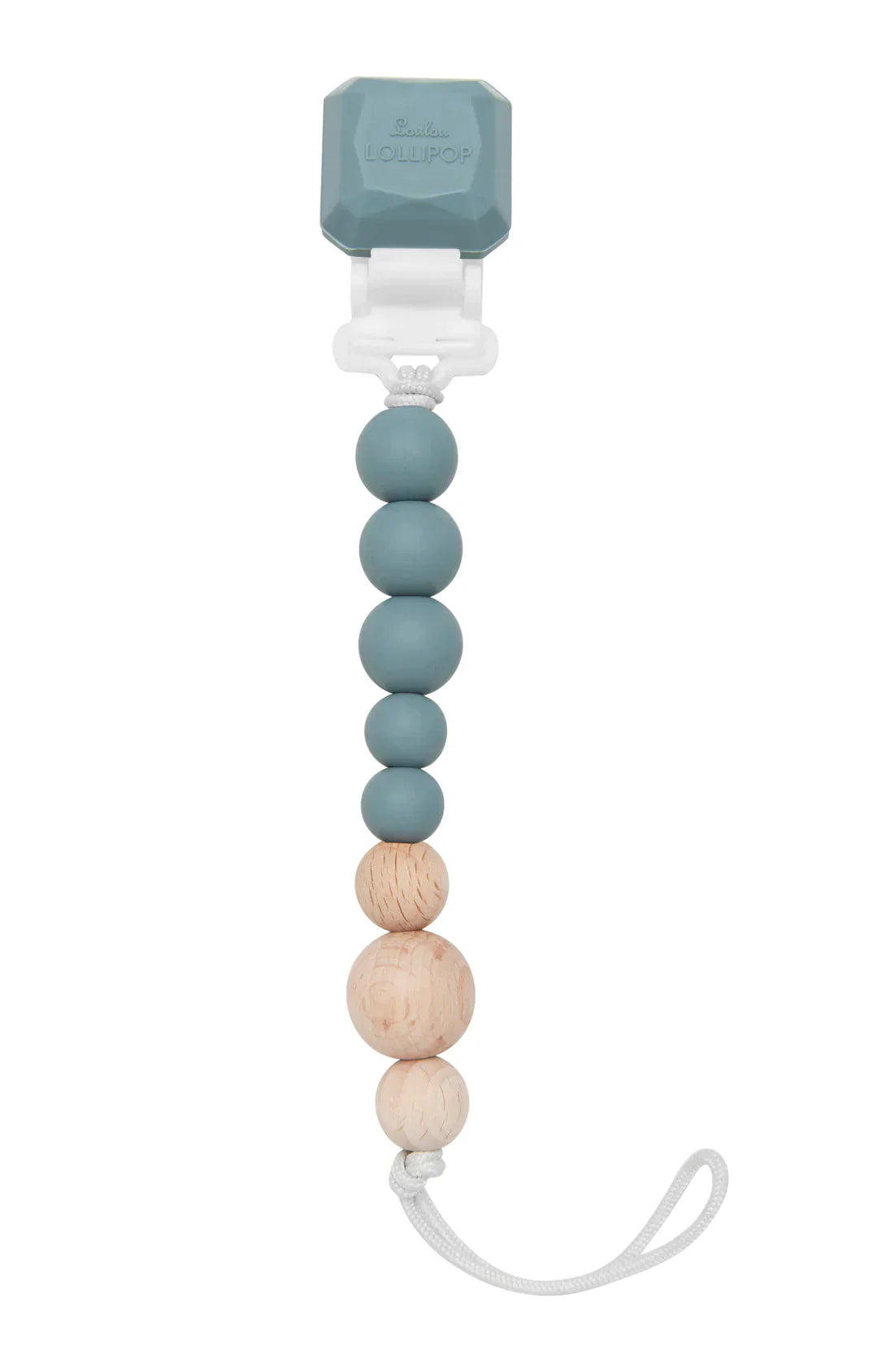 Pacifier Clip Pop Silicone & Wood
