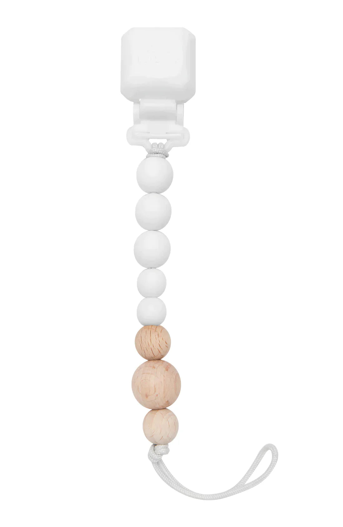 Pacifier Clip Pop Silicone & Wood