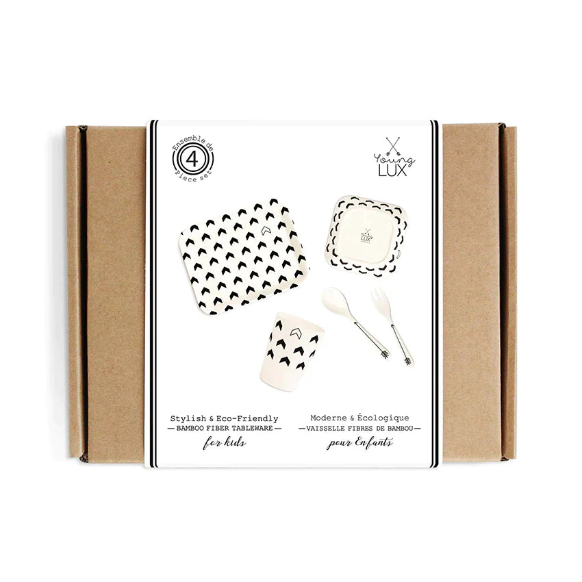 Bamboo Fiber Tableware 5 Pc Gift Set