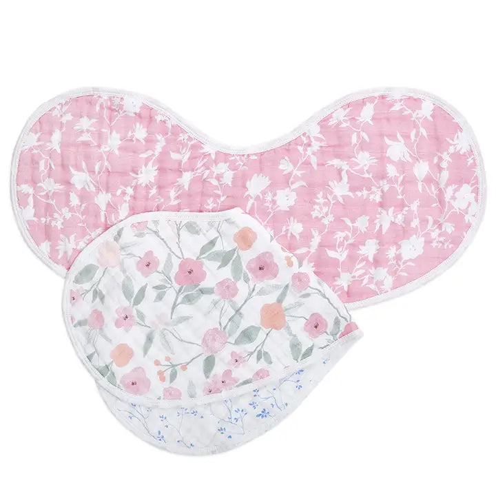 Cotton Muslin Burpy Bibs 2pk