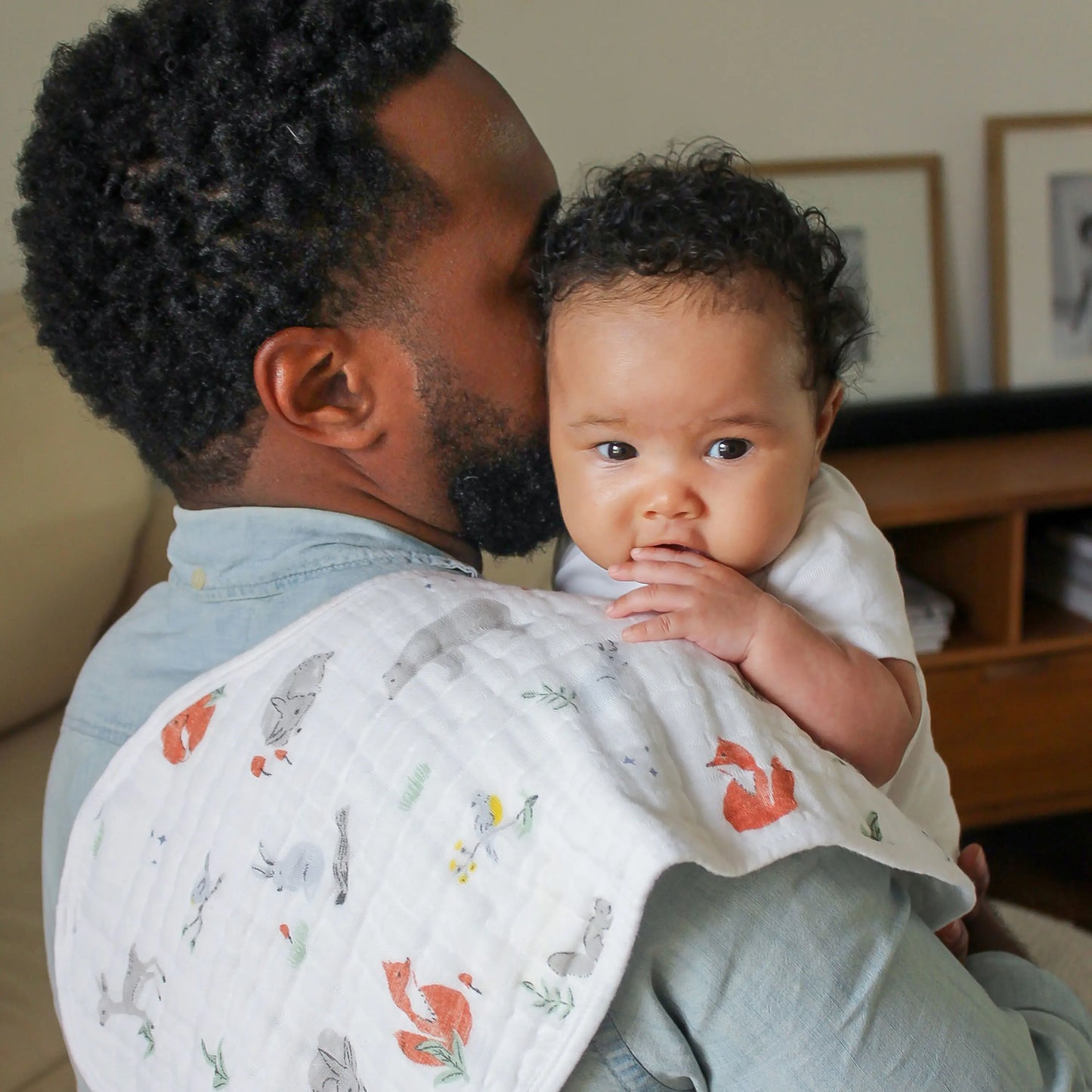 Cotton Muslin Burpy Bibs 2pk