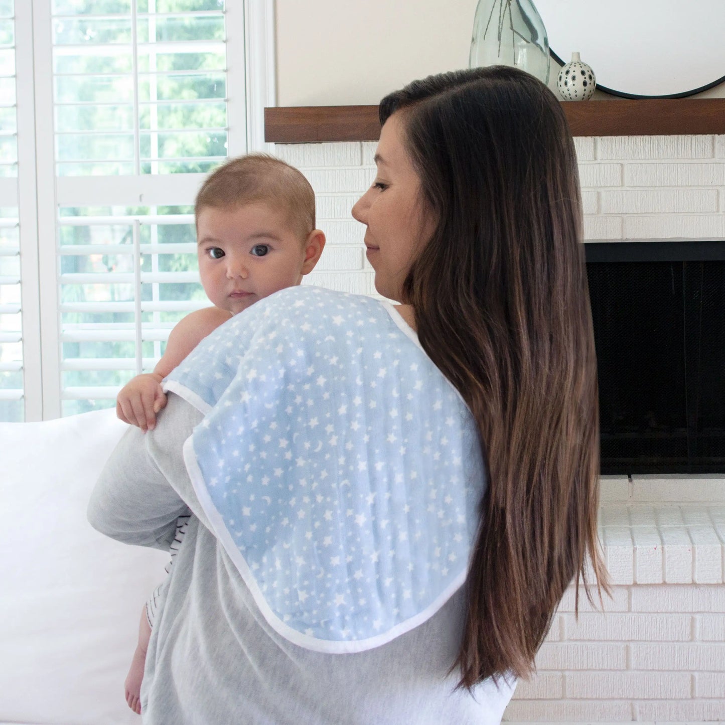 Cotton Muslin Burpy Bibs 2pk