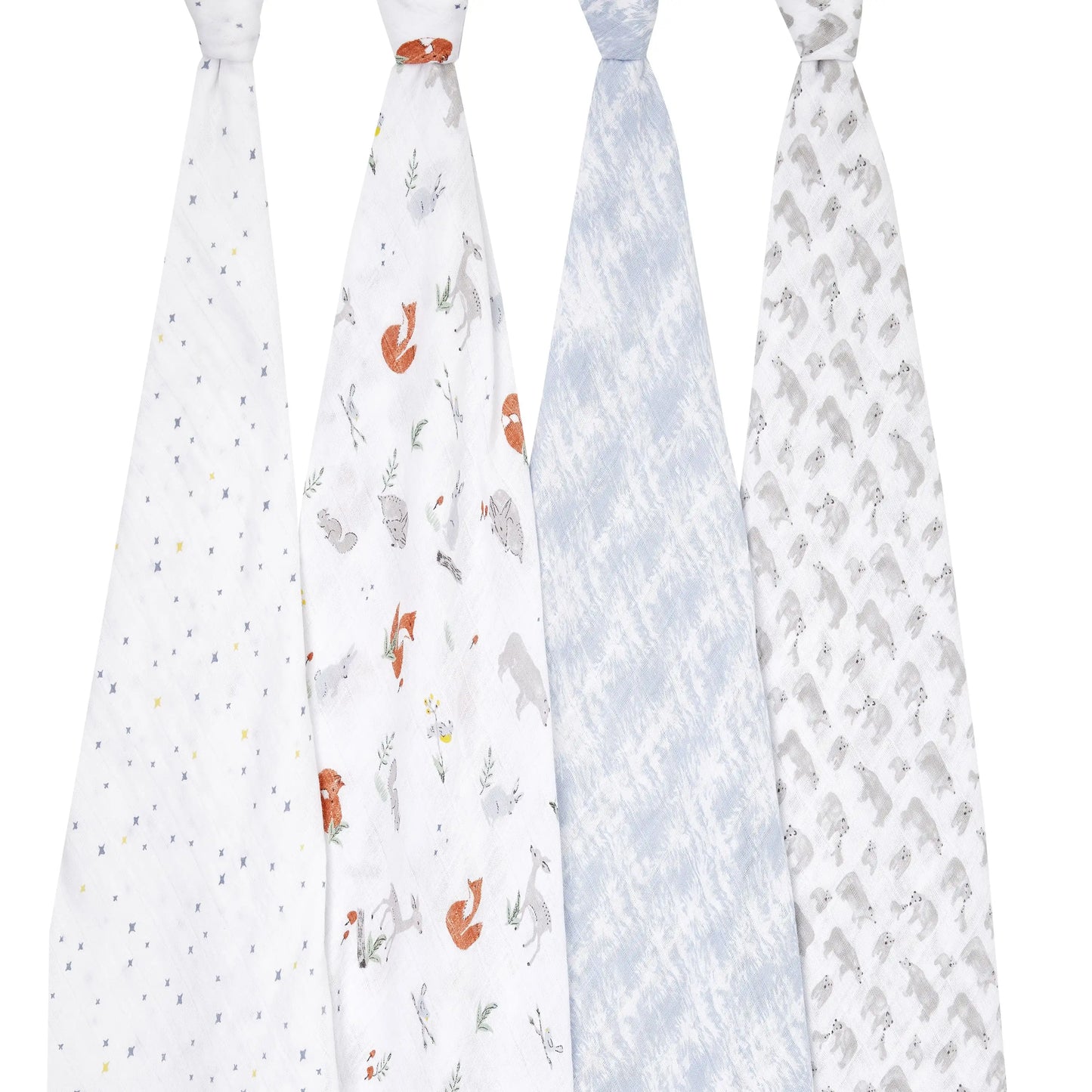 Cotton Muslin Swaddles 4pk