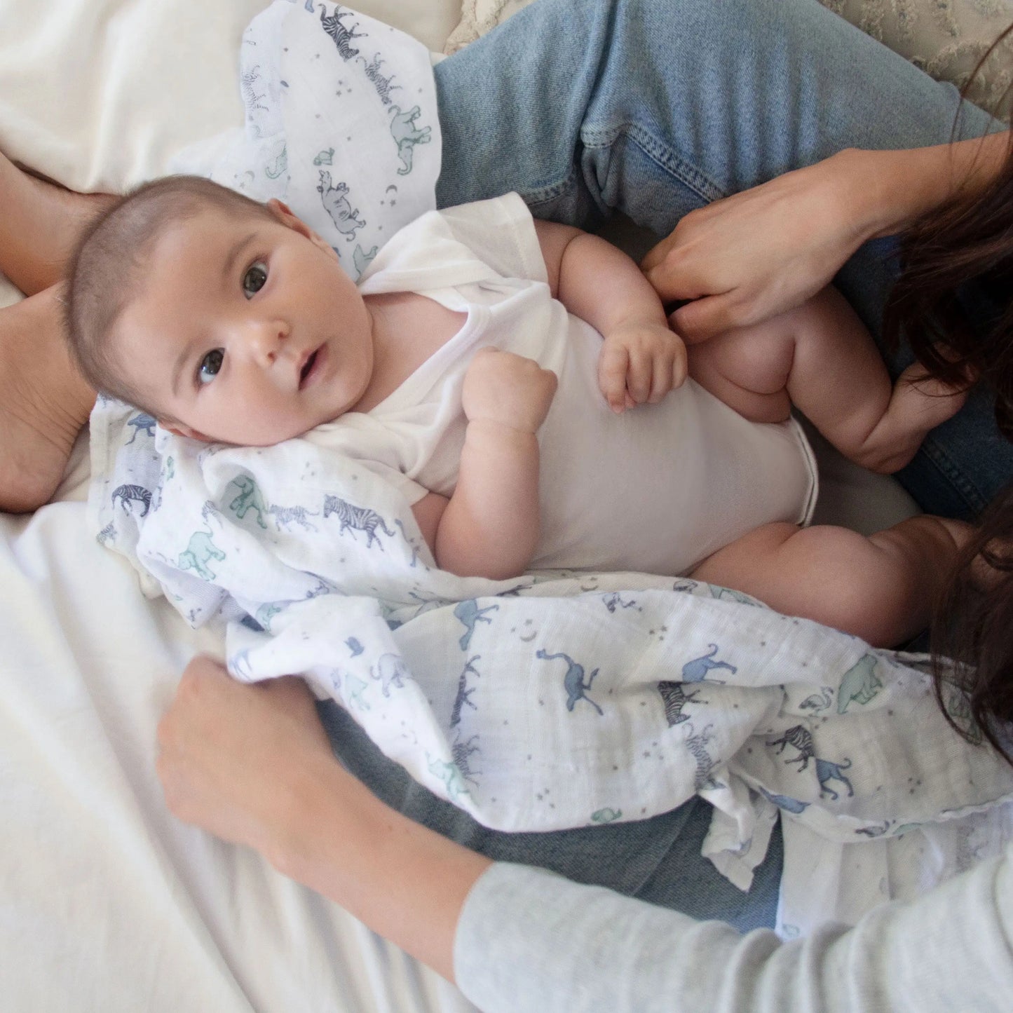 Cotton Muslin Swaddles 4pk