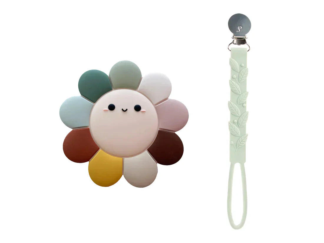 Daisy Silicone Teether Set Daisy