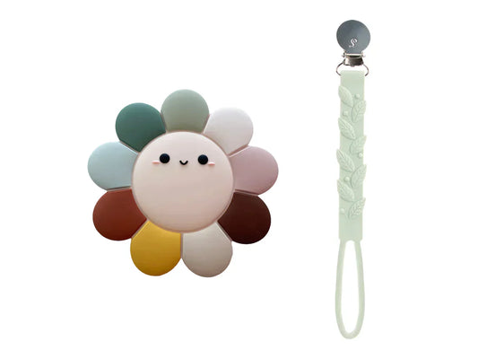 Daisy Silicone Teether Set Daisy