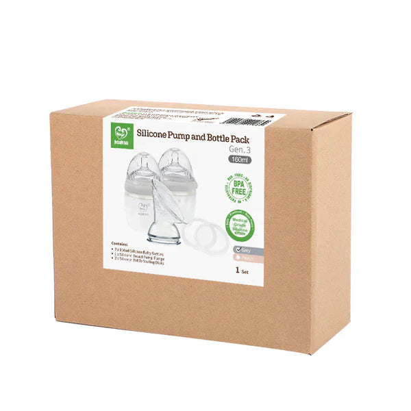 haakaa Generation 3 Silicone Pump and Bottle Pack