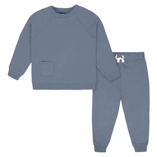 Blue Pullover & Jogger 2 Pc Set