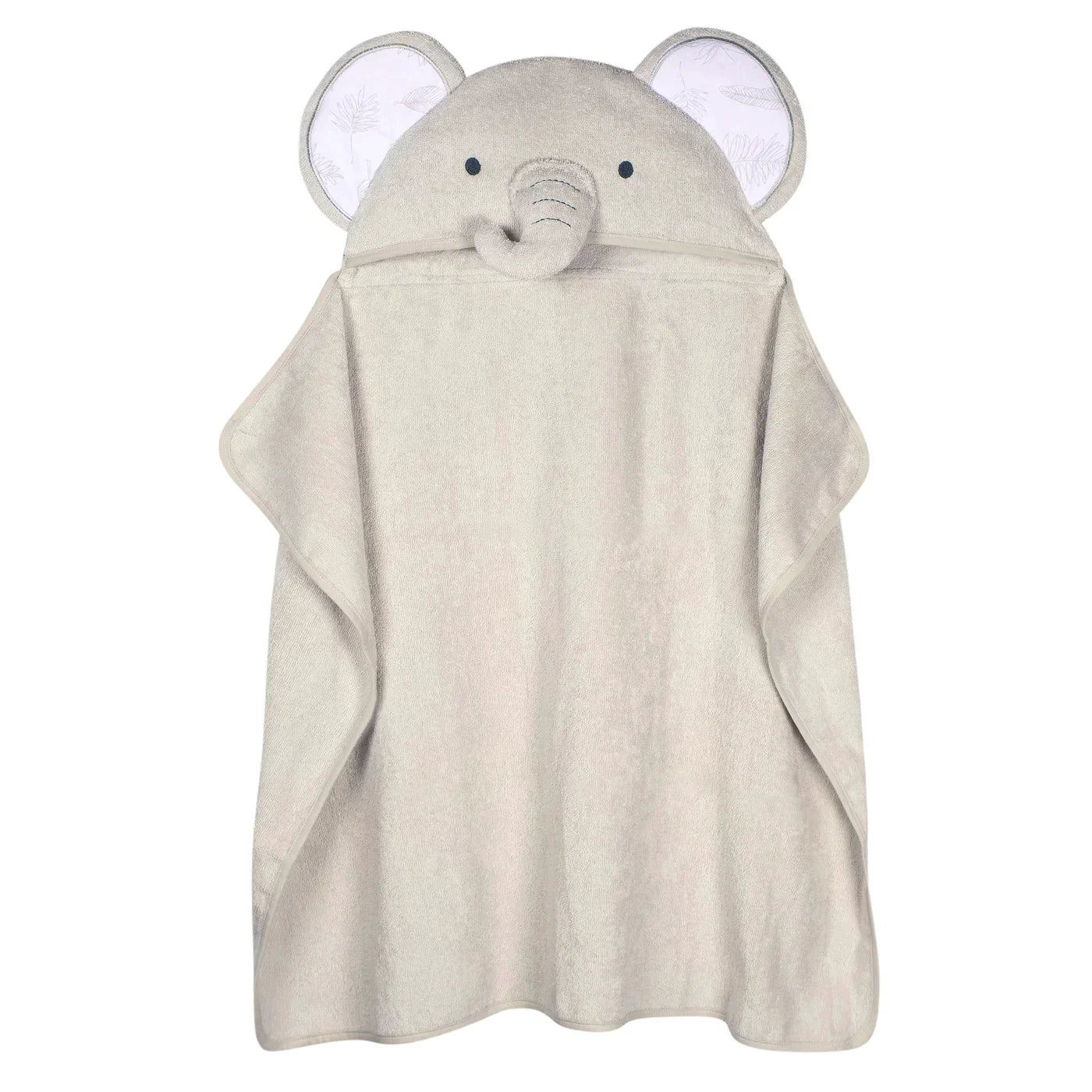 Just Born Baby Neutral Natural Leaves Elephant Bath Wrap