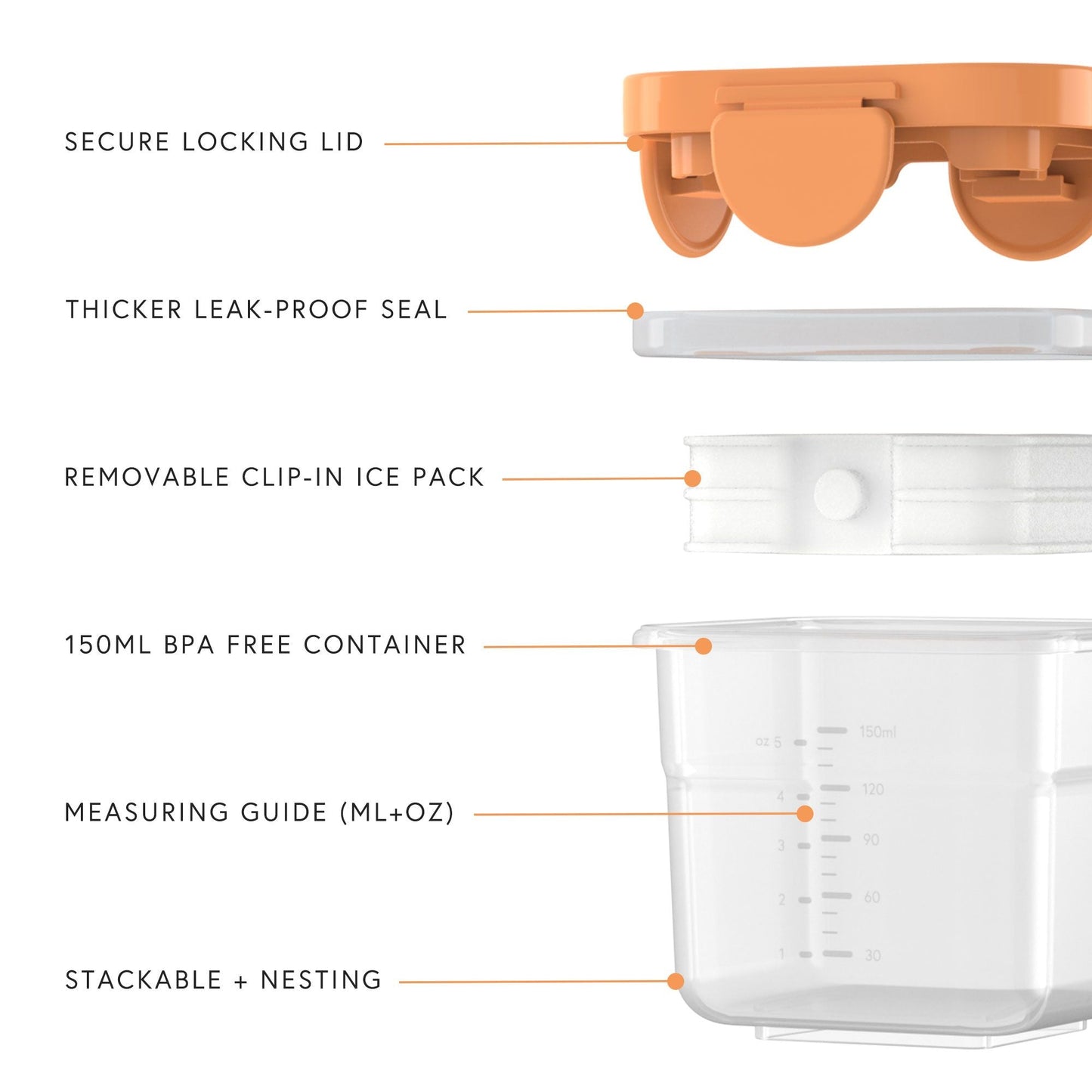 Storii Baby Food Storage Container