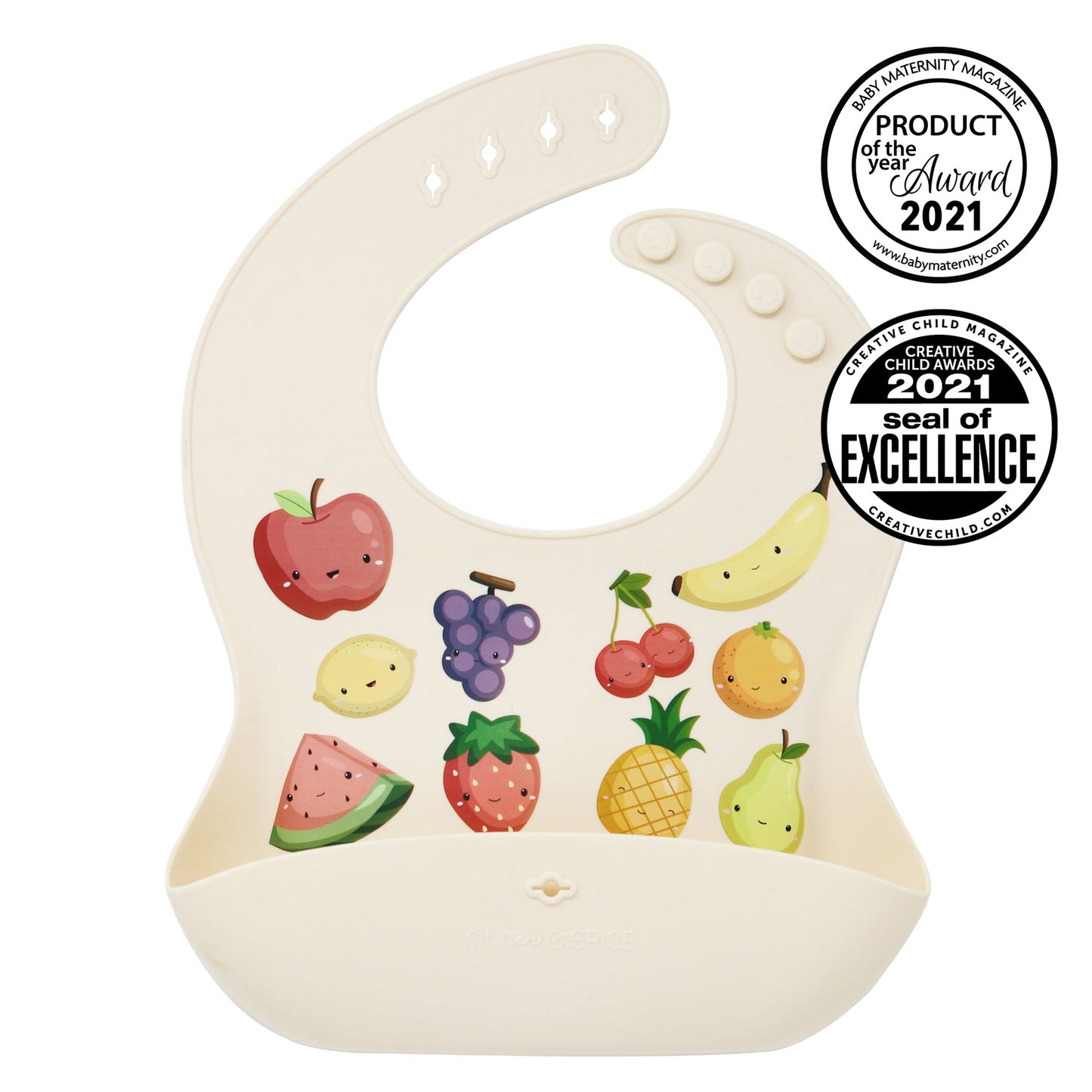 Glitter & Spice Silicone Food Bib