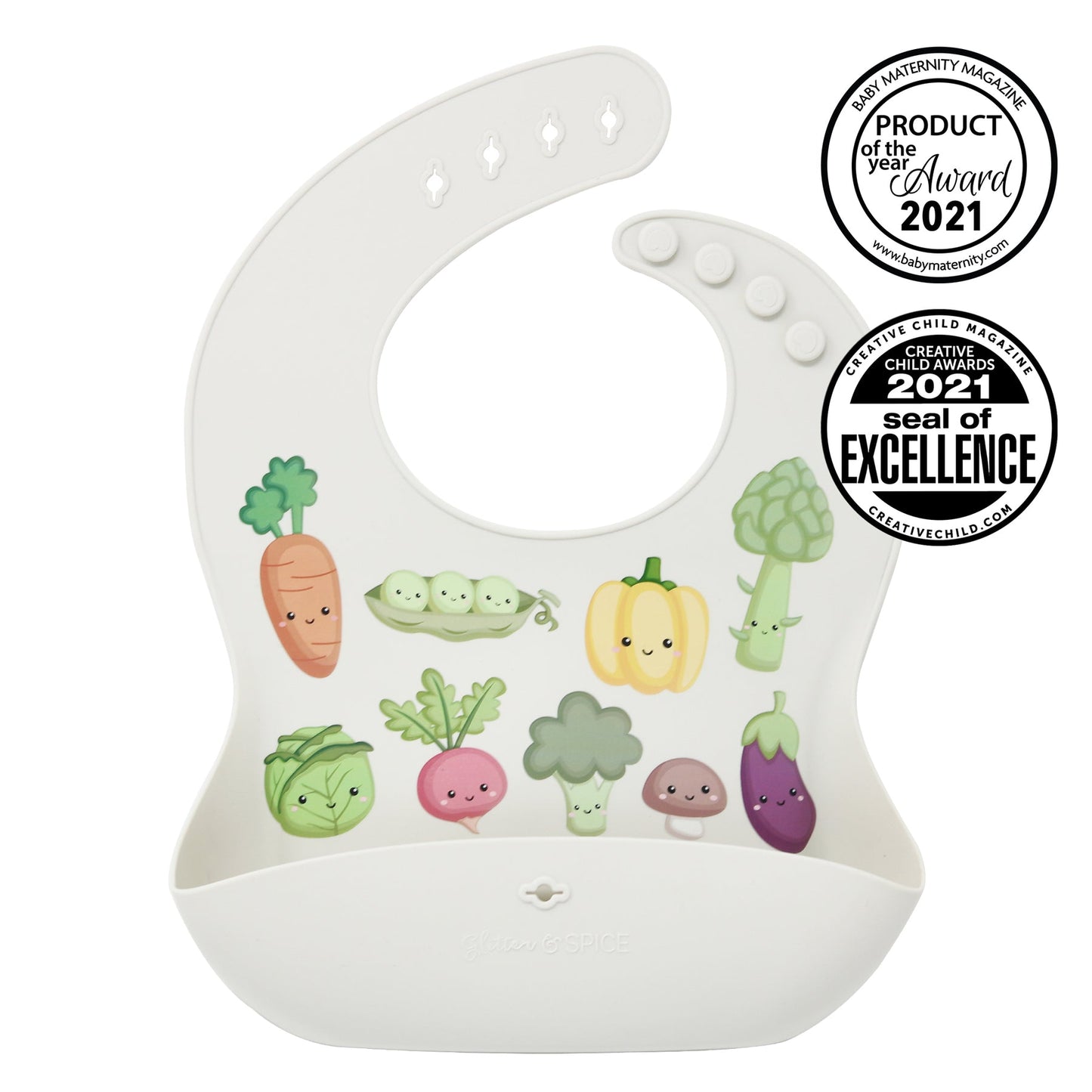 Glitter & Spice Silicone Food Bib