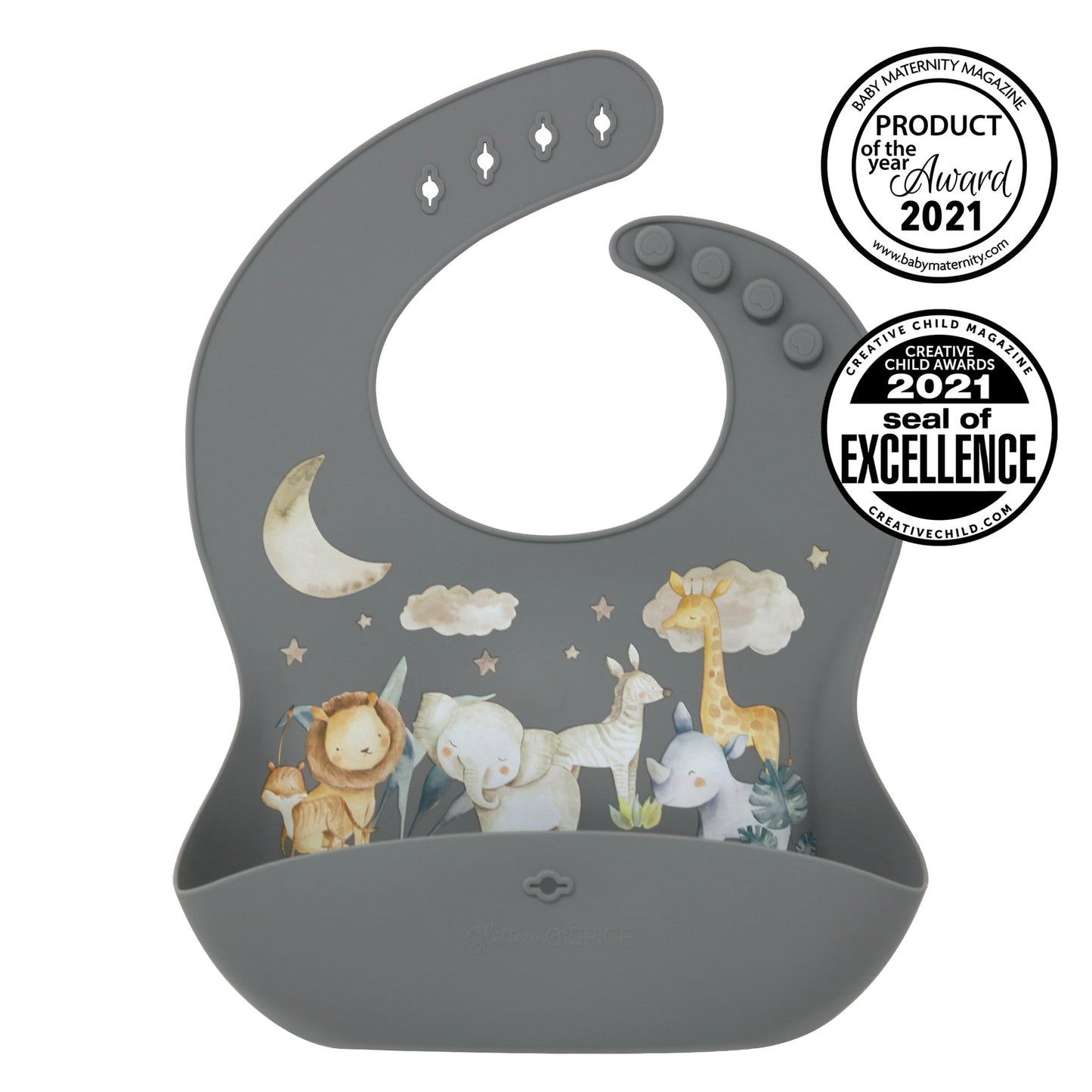 Glitter & Spice Silicone Food Bib