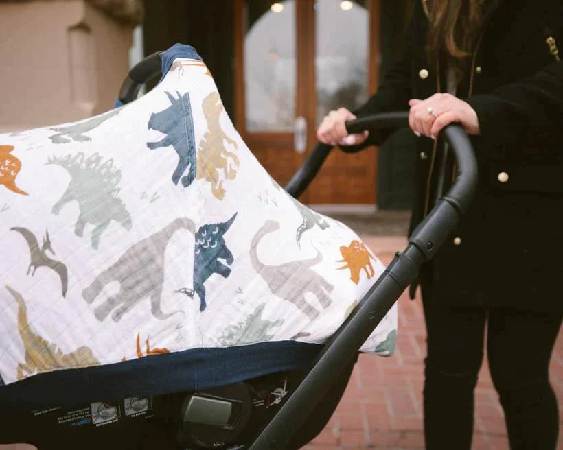 Cotton Muslin Car Seat Canopy