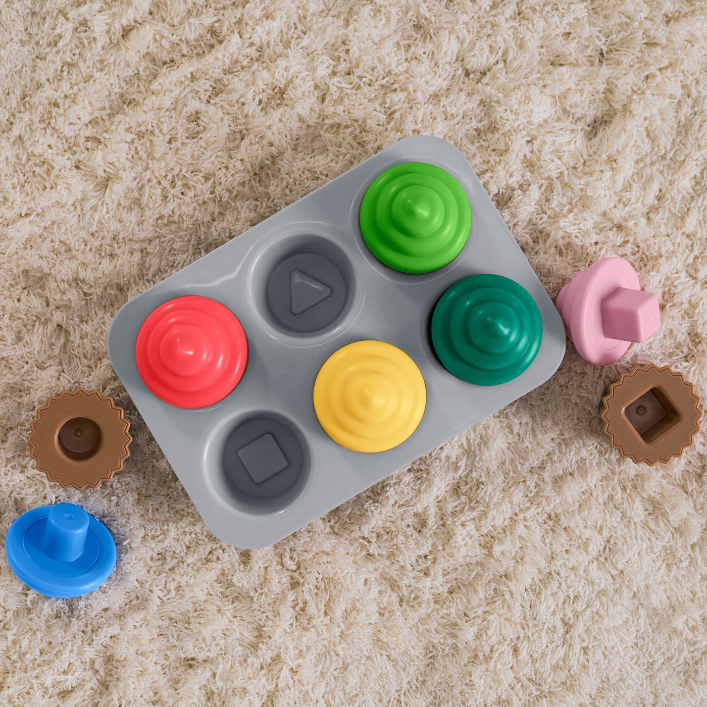 Sort & Sweet Cupcakes Shape Sorting Activity Toy