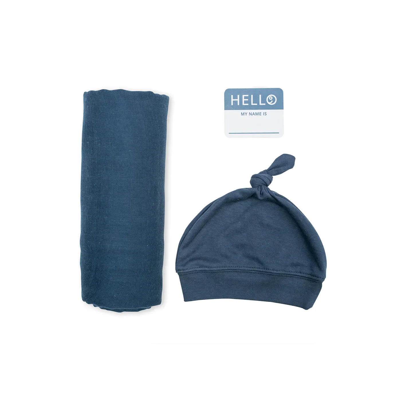 Lulujo Hello World Blanket & Knotted Hat