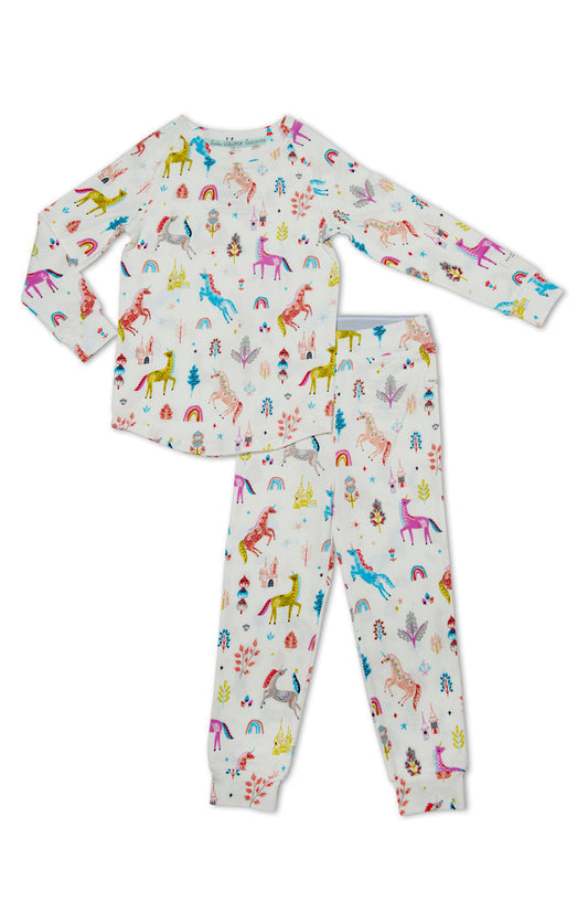 2-Pc Pajama Set In TENCEL Unicorn Dream