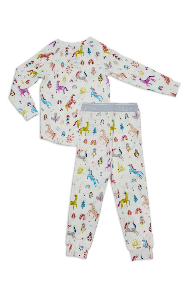 2-Pc Pajama Set In TENCEL Unicorn Dream