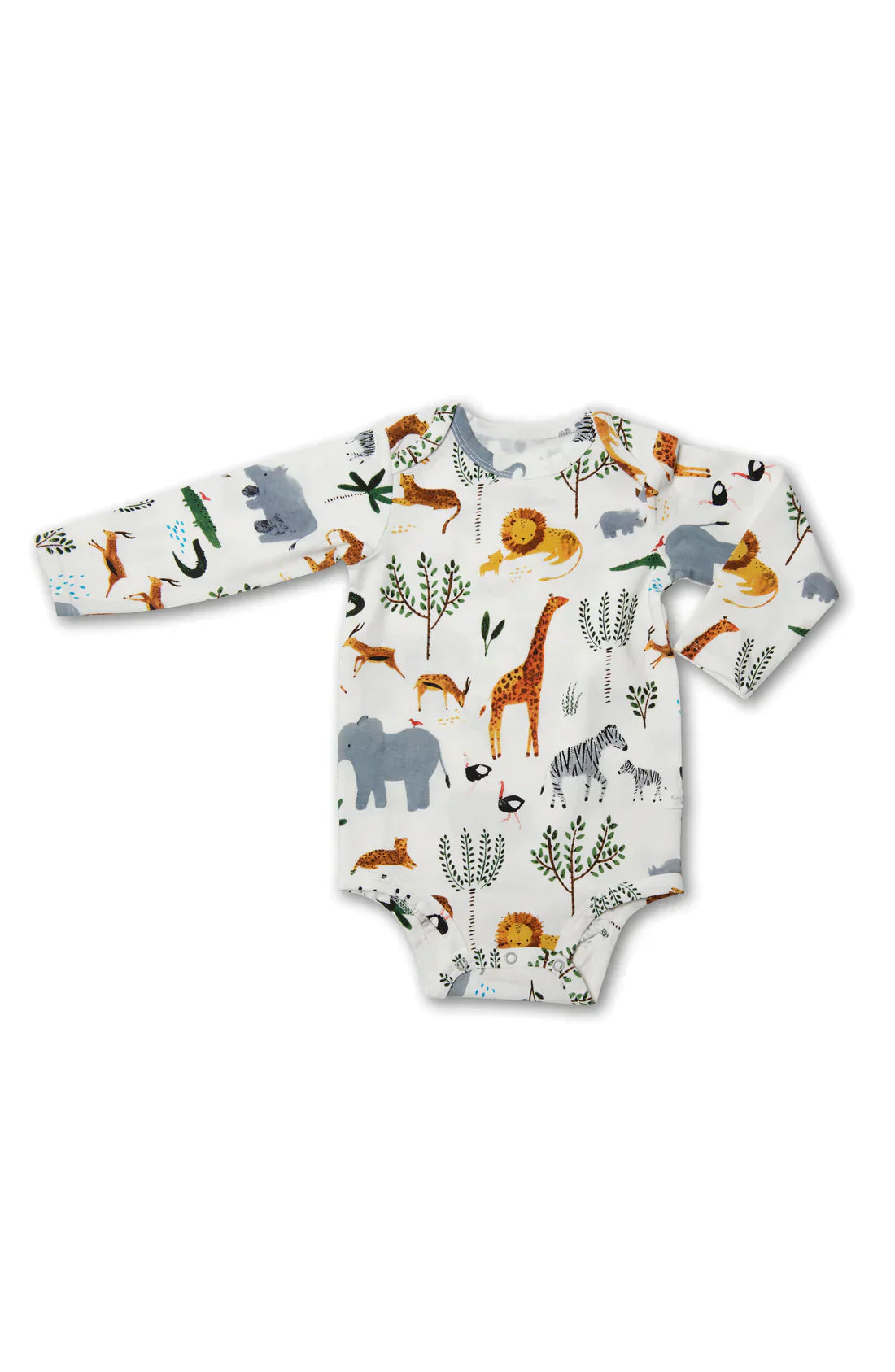 Long Sleeve Bodysuit Safari Jungle