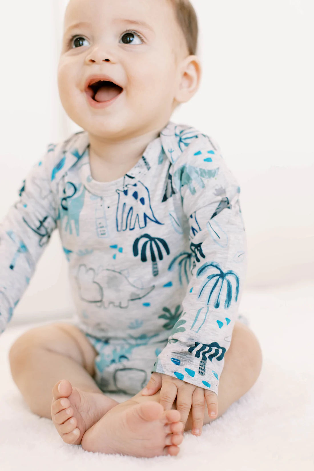 Long Sleeve Bodysuit Dinosaurs