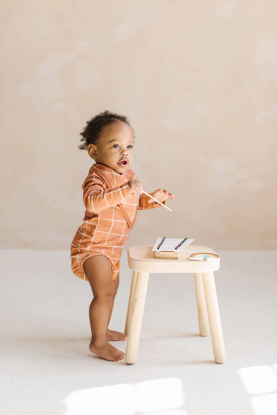 Long Sleeve Bodysuit Oak Leaves