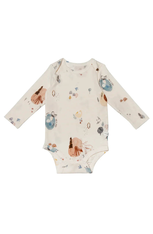 Long Sleeve Bodysuit Cozy Forest