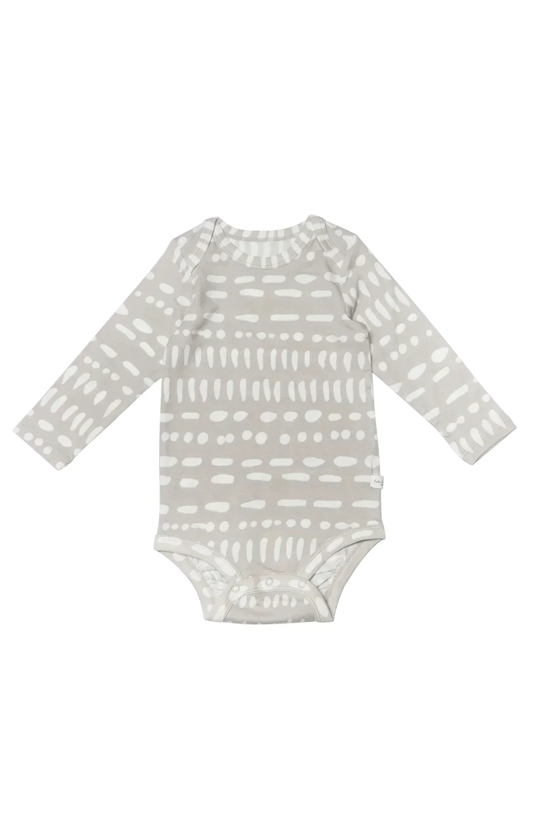 Long Sleeve Bodysuit Grey Mudcloth