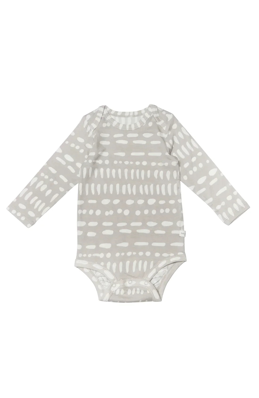 Long Sleeve Bodysuit Grey Mudcloth