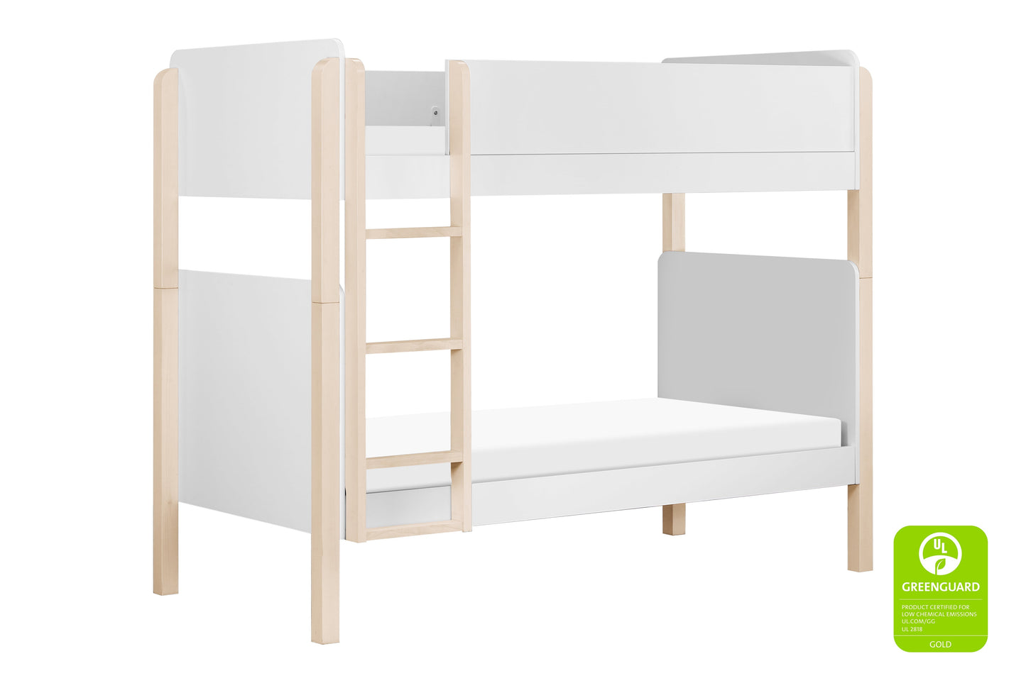 Babyletto TipToe Bunk Bed White/ Washed Natural