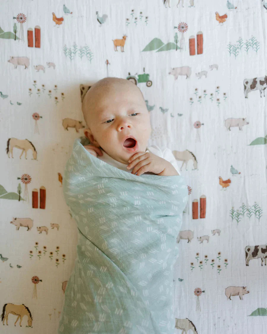 Cotton Muslin Swaddle Blanket Set